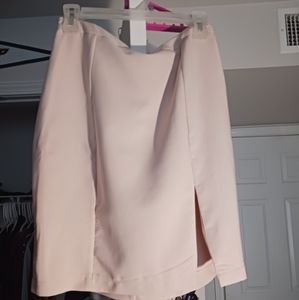 HAUTE MONDE light pink pencil skirt